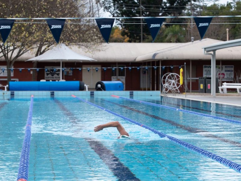 Albury Pool Lap Swimmer